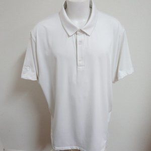 4XL White Under Armour Men’s Polyester #648T Golf Polo Shirt